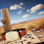 Vintage Western Rodeo Initial Letter Belt Buckle