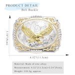 Golden Soaring Eagle Vintage Western Belt Buckle