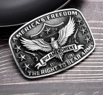 Vintage America's Freedom Eagle Belt Buckle