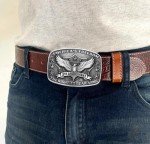 Vintage America's Freedom Eagle Belt Buckle