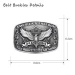 Vintage America's Freedom Eagle Belt Buckle