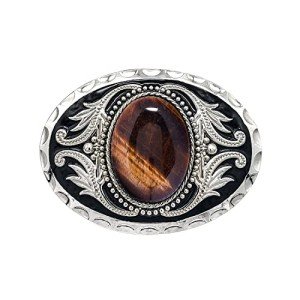 Vintage American Western Cowboy Belt Buckle - Turquoise