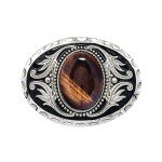 Vintage American Western Cowboy Belt Buckle - Turquoise