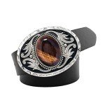 Vintage American Western Cowboy Belt Buckle - Turquoise