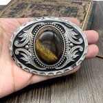 Vintage American Western Cowboy Belt Buckle - Turquoise