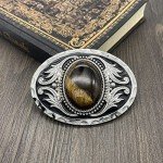 Vintage American Western Cowboy Belt Buckle - Turquoise