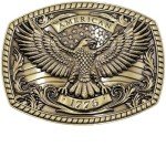Vintage American Flag Cowboy Belt Buckle