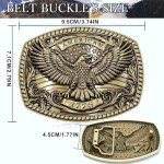 Vintage American Flag Cowboy Belt Buckle