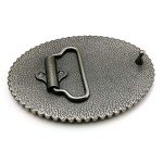 Vintage Celtic Pattern Oval Belt Buckle for Men