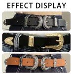 3-Piece Vintage Western Belt Buckle Set