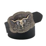 Long Horn Bull Vintage Belt Buckle for All