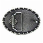 Vintage Native American Oval Biker Belt Buckle