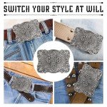 Antique Silver Celtic Cross Vintage Belt Buckle