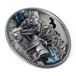Vintage Longcreek Deer Head Belt Buckle