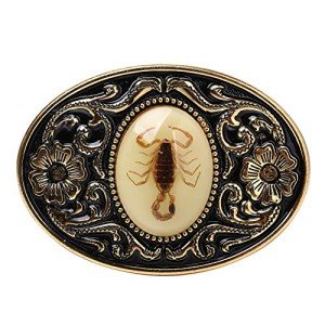 Luminous Native American Scorpion Vintage Belt Buckle