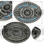 Floral Concho Vintage Turquoise Belt Buckle