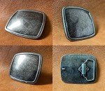 Antique Silver Vintage Rectangular Belt Buckle
