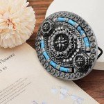 Floral Concho Vintage Turquoise Belt Buckle