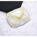 Golden Soaring Eagle Vintage Western Belt Buckle