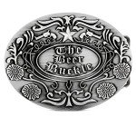 Vintage Silver Beer Holder Belt Buckle for Men