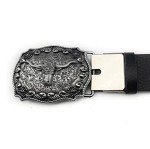 Vintage Cowboy Bull Head Belt Buckle (Silver)