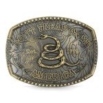 Vintage Don't Tread On Me Cowboy Belt Buckle
