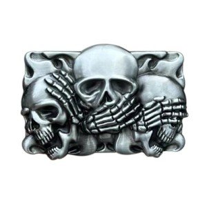 Skull Western Cowboy Vintage Belt Buckle