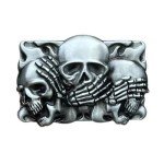 Skull Western Cowboy Vintage Belt Buckle