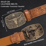 Vintage Western Longhorn Bull Belt Buckle