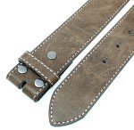 Vintage Distressed Leather Belt Strap with Snaps