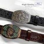 Western Floral Engraved Vintage Belt Buckle 1.5