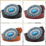 Vintage Turquoise Cowboy Belt Buckle for Men & Women
