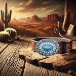 Vintage Turquoise Cowboy Belt Buckle for Men & Women