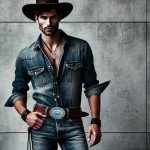 Vintage Turquoise Cowboy Belt Buckle for Men & Women