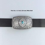 Vintage Silver Plated Southwest Men's Belt Buckle