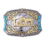 Vintage Turquoise Western Belt Buckle for Men & Women