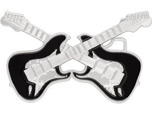 Western Double Guitar Vintage Belt Buckle