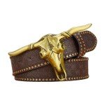 Vintage Cowboy Bullhead Belt Buckle for Men