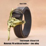 Vintage Cowboy Bullhead Belt Buckle for Men