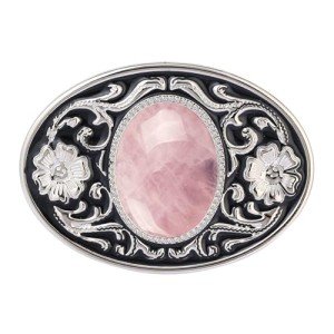 Vintage Cowboy Rodeo Pink Belt Buckle for Men
