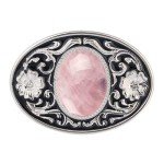 Vintage Cowboy Rodeo Pink Belt Buckle for Men