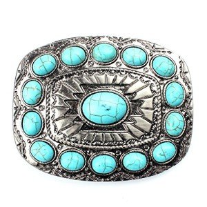 Turquoise Vintage Western Belt Buckle for Women