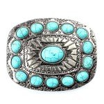 Turquoise Vintage Western Belt Buckle for Women