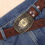 Vintage Western Belt Buckle - Cowboy & Cowgirl