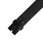 Vintage Distressed Leather Belt Snap-On Strap 1.5