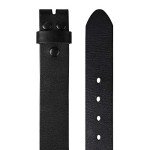 Vintage Distressed Leather Belt Snap-On Strap 1.5