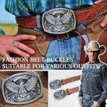 Vintage American Flag Cowboy Belt Buckle - 1776 Design