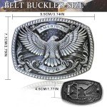 Vintage American Flag Cowboy Belt Buckle - 1776 Design
