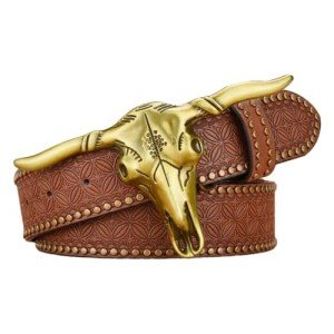 Vintage Western Cowboy Bullhead Belt Buckle