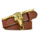 Vintage Western Cowboy Bullhead Belt Buckle